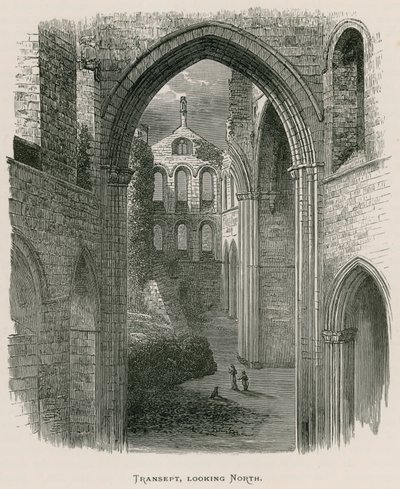 Abbaye de Kirkstall, transept, vue vers le nord - Alexander Francis Lydon